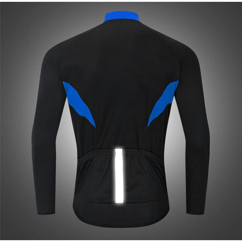 Wosawe- Jersey Manga Larga Para Ciclismo Tela Ventilada!