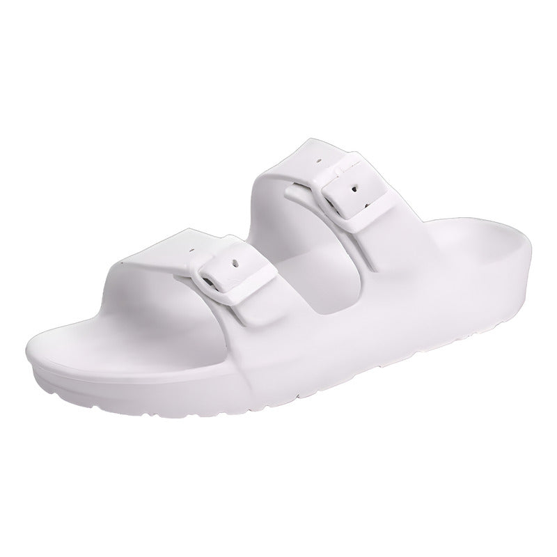 Sandalias Chancletas Antideslizante Con Hebilla Unisex