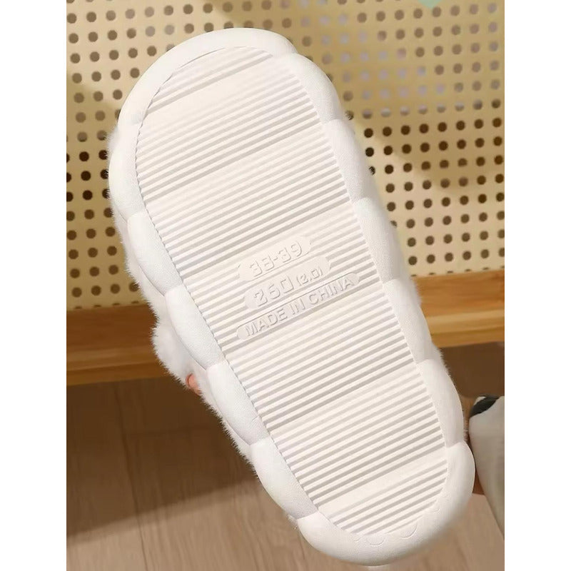 Pantufla Peludas Osos Con Suela De Goma Varios Colores