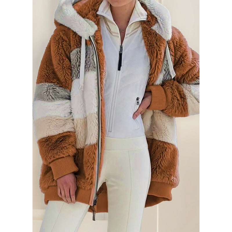 Abrigo Campera Para Mujer Con Capucha Cremallera Uniteduy