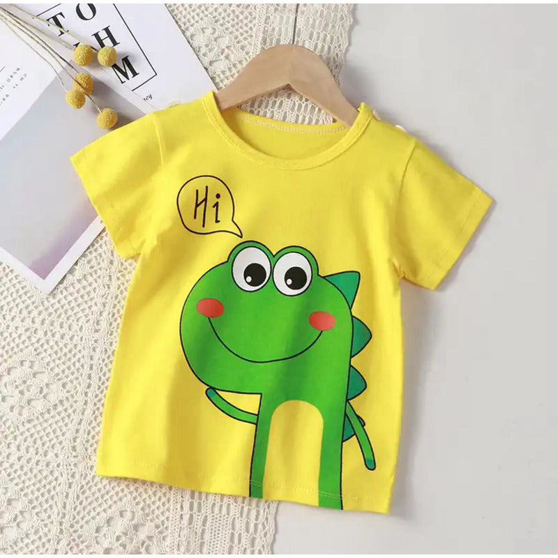 Remeras Manga Corta Algodon Bebes Y Niños Varios Diseños