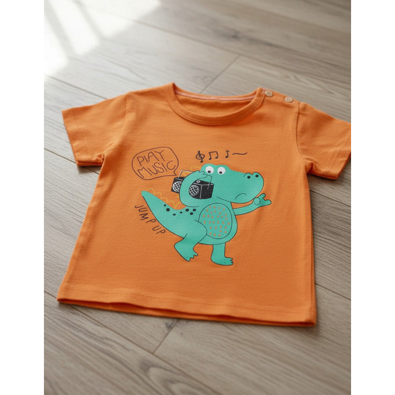 Remeras Manga Corta Algodon Bebes Y Niños Varios Diseños