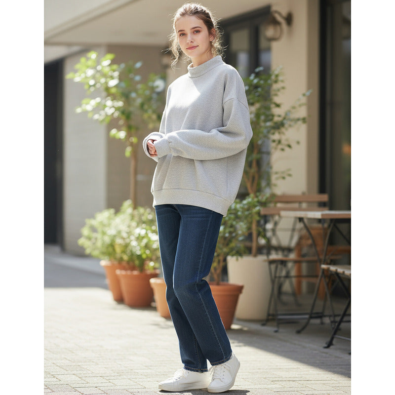 Buzo Deportivo Mujer Cuello Redondo Con Felpa Uniteduy