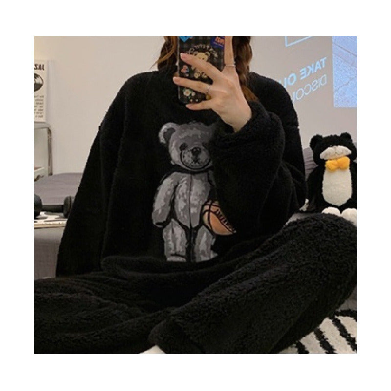 Pijama Peluche Largo Osos Plus Abrigados Varios Colores