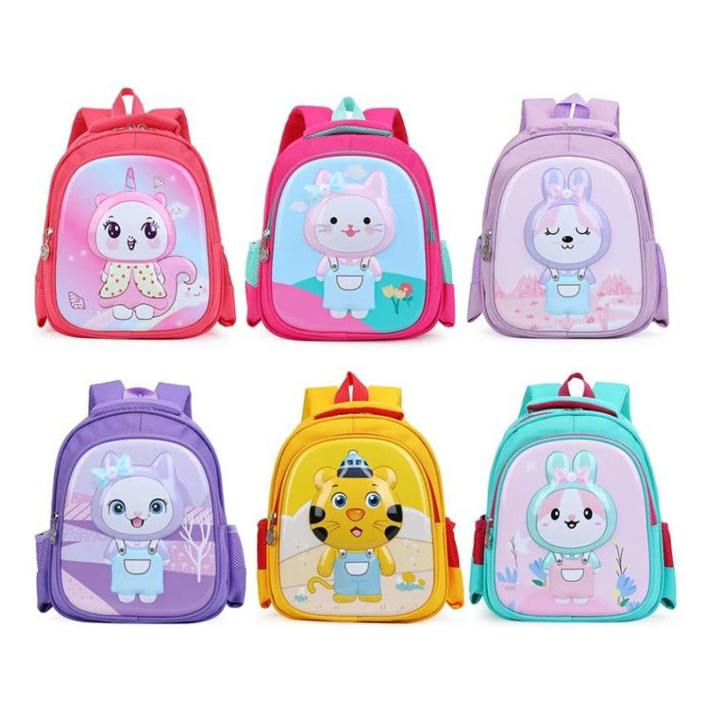 Mochila Infantil Niños Escuela Jardín Diseños Y Colores