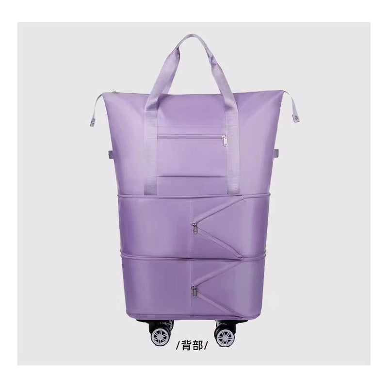 Bolso De Viaje Plegable Expandible Con Ruedas Desmontables