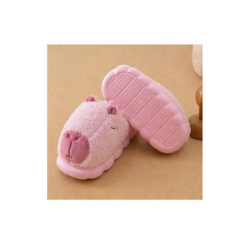 Pantufla Capibara Sin Talón Cálidas Antideslizantes Cómodas