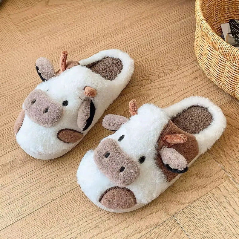 Pantufla Vaca Sin Talón Talles Del 36 Al 45 Suela De Goma