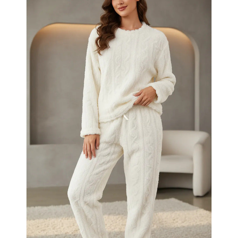 Pijama Peluche Peludo Plush Texturado De Dama Varios Colores