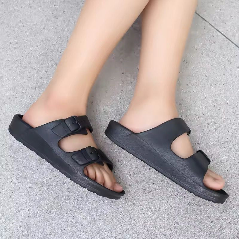 Sandalias Chancletas Antideslizante Con Hebilla Unisex