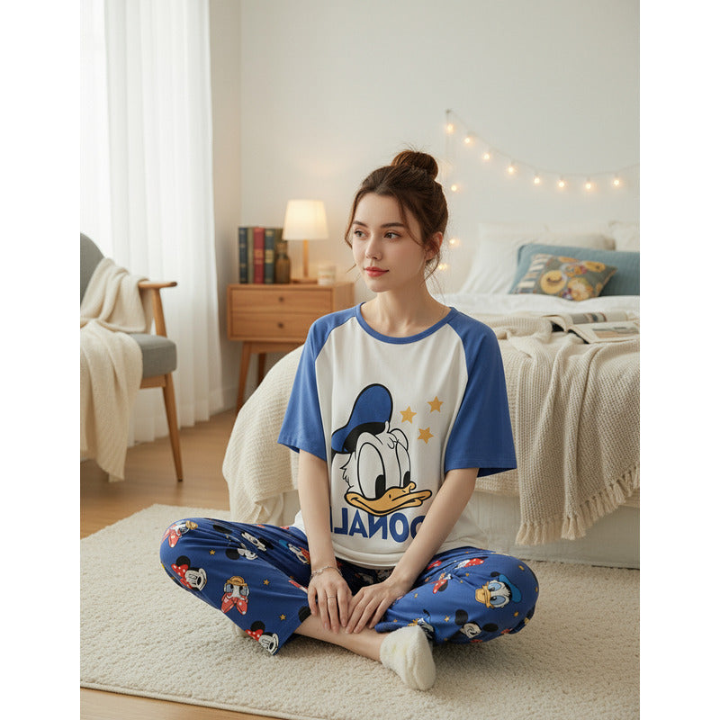 Pijama Pantalon Y Remera Stitch Minnie Donald Daisy Mickey