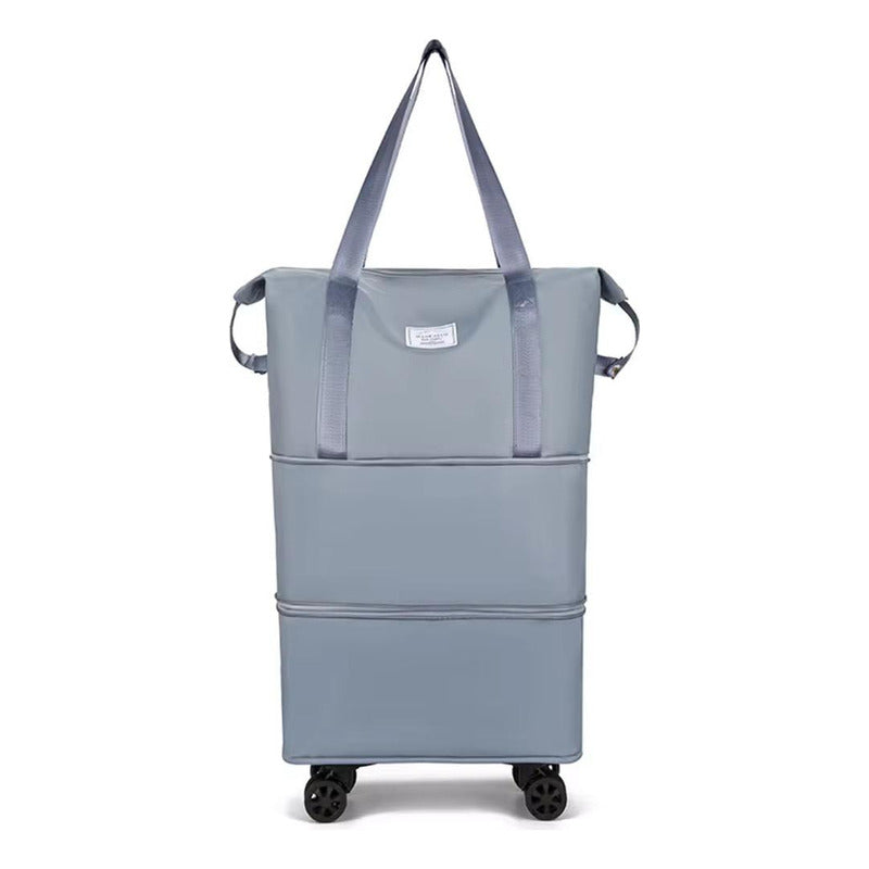 Bolso De Viaje Plegable Expandible Con Ruedas Desmontables
