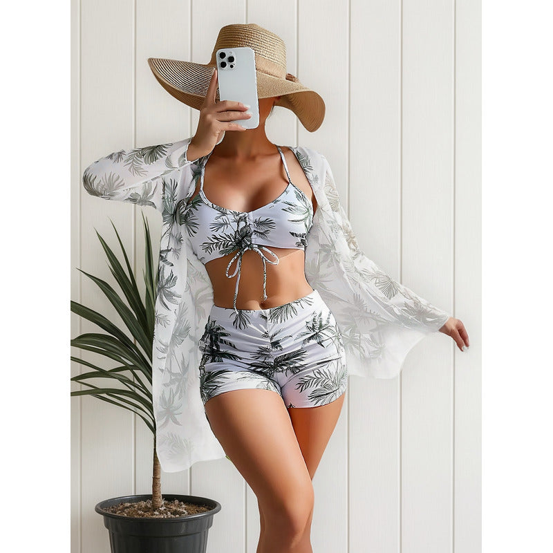 Bikini Malla 3 Piezas Tankini Short Soutien Camisa Uniteduy