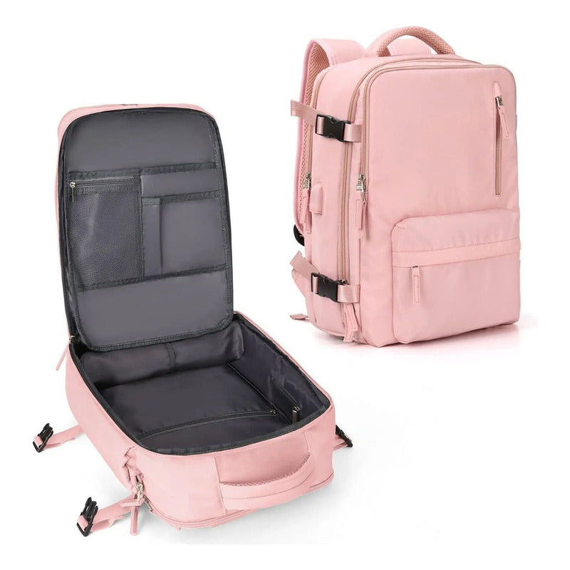 Mochila Viaje Grande Con Usb Varias Reparticiones Uniteduy