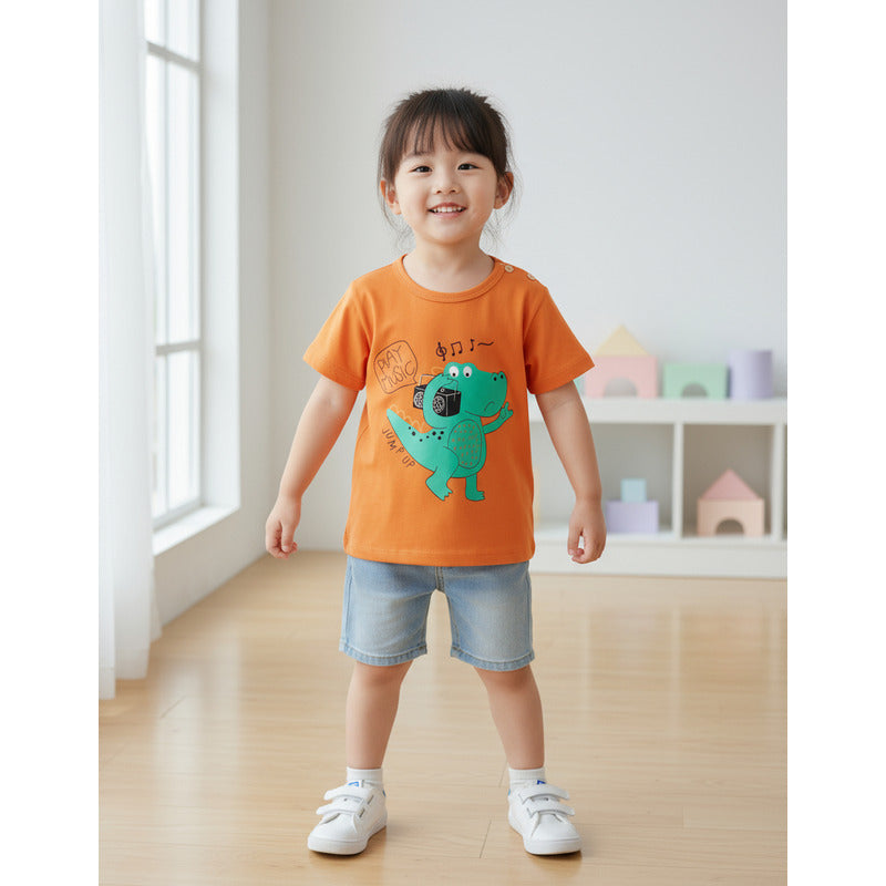 Remeras Manga Corta Algodon Bebes Y Niños Varios Diseños