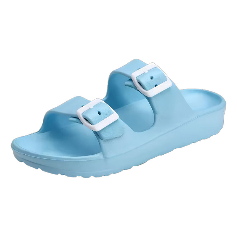 Sandalias Chancletas Antideslizante Con Hebilla Unisex