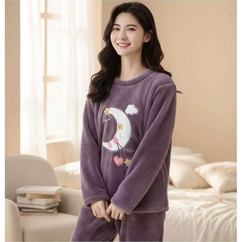 Pijama Peluche Largo Osos Plus Abrigados Varios Colores