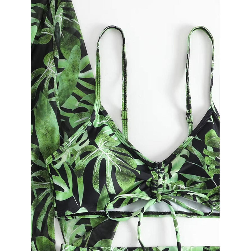 Bikini Malla 3 Piezas Tankini Short Soutien Camisa Uniteduy