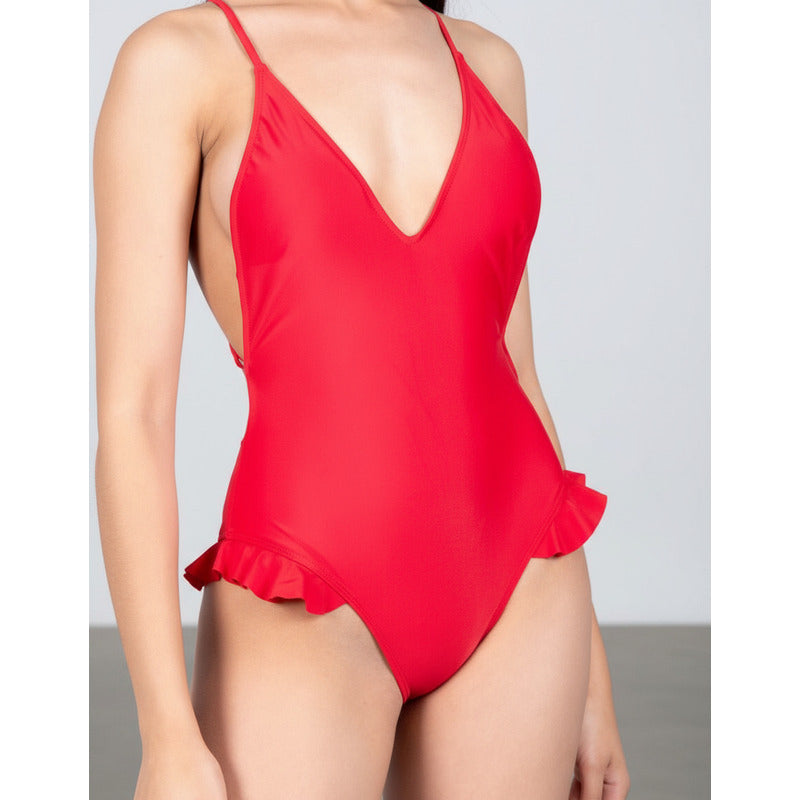 Uniteduy!! Bikini Enteriza Roja! El Verano Llegó!