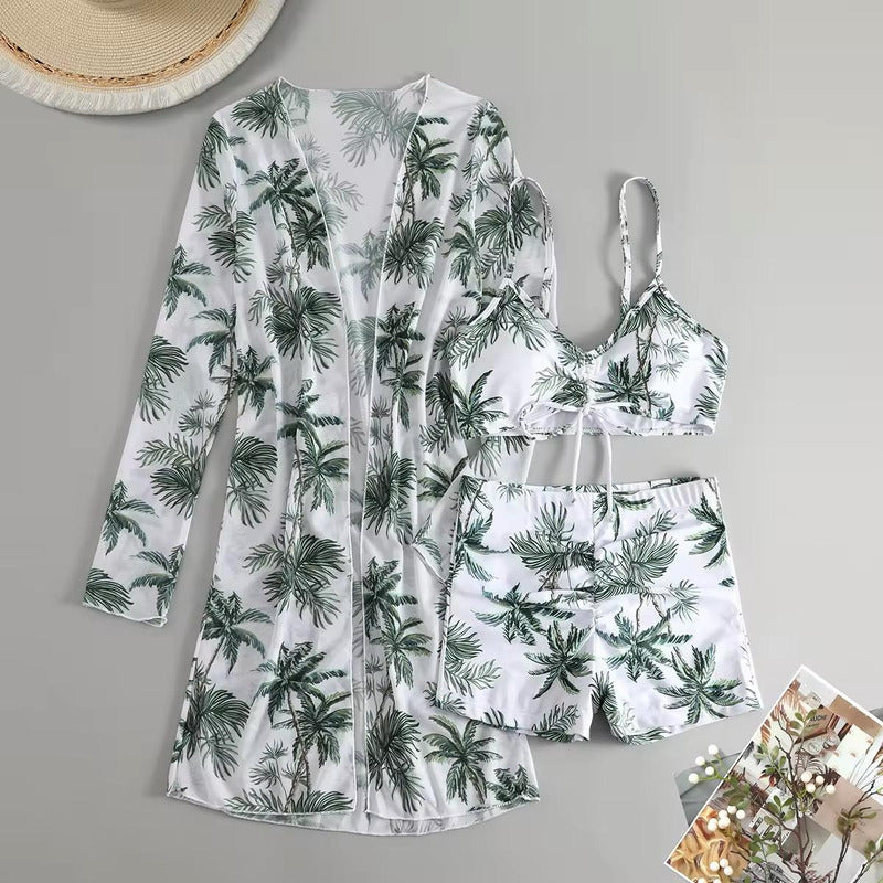 Bikini Malla 3 Piezas Tankini Short Soutien Camisa Uniteduy