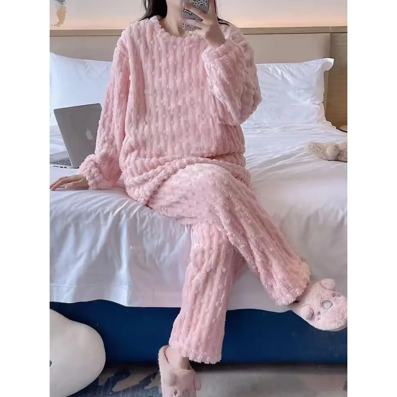 Pijama Peluche Peludo Plush Texturado De Dama Varios Colores
