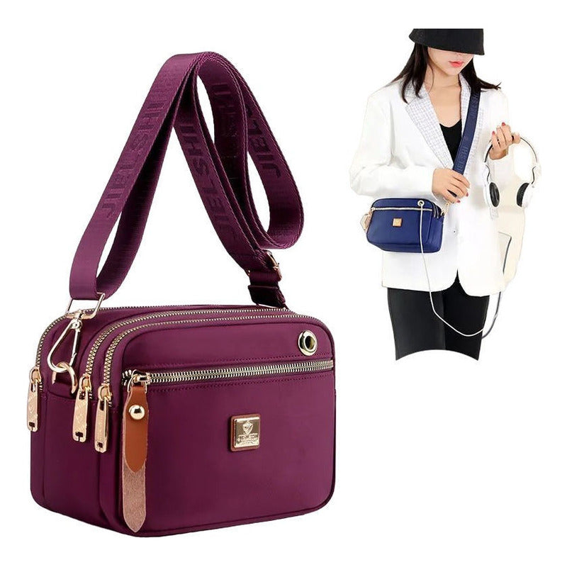 Bandolera Con Correa Regulable Y Desmontable En Nylon