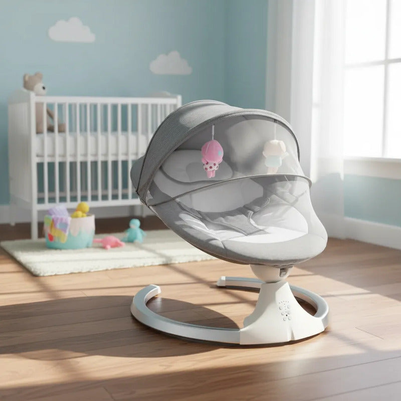 Silla Mecedora Eléctrica Para Bebé Con Música Multifuncion