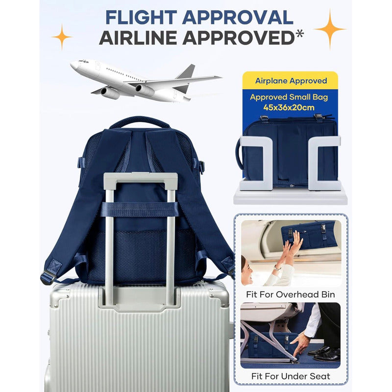 Mochila Viaje Grande Con Usb Varias Reparticiones Uniteduy