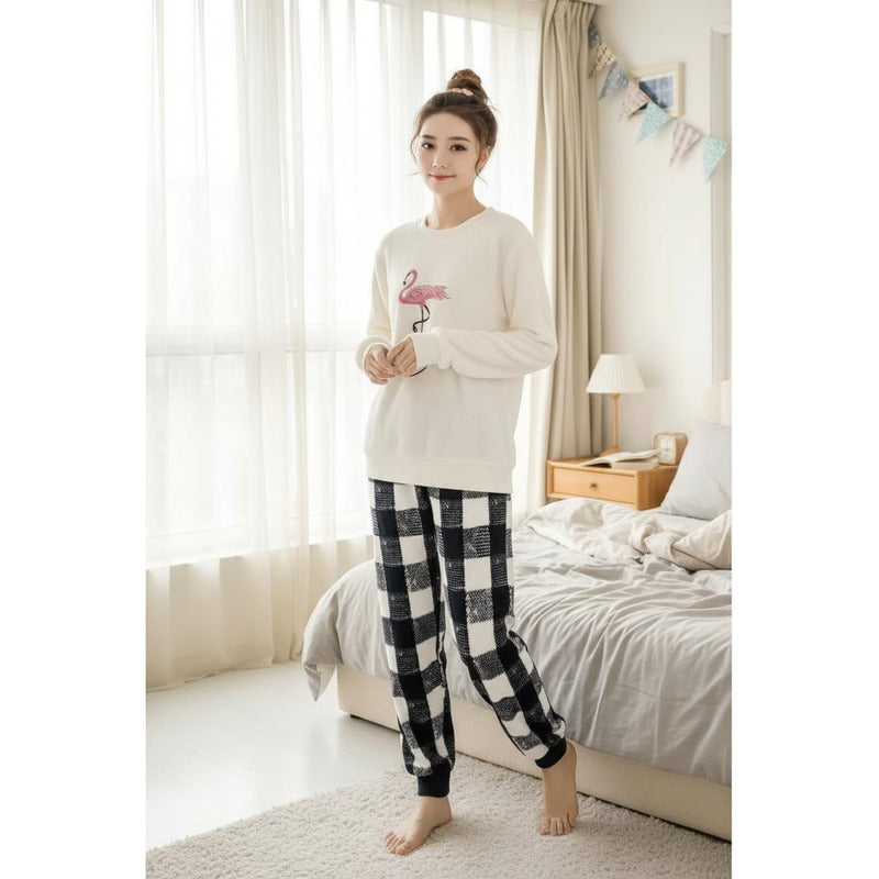 Pijama Peluche Largo Plus Abrigados Varios Diseños Y Colores