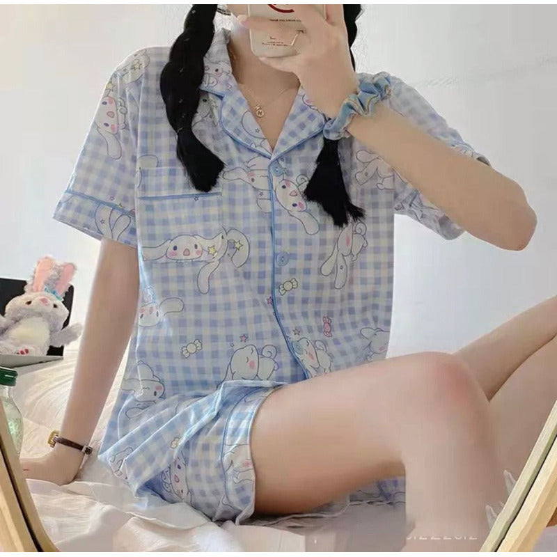 Pijama Corto Stitch - Snoopy - Patricio Bob Esponja Y Varios