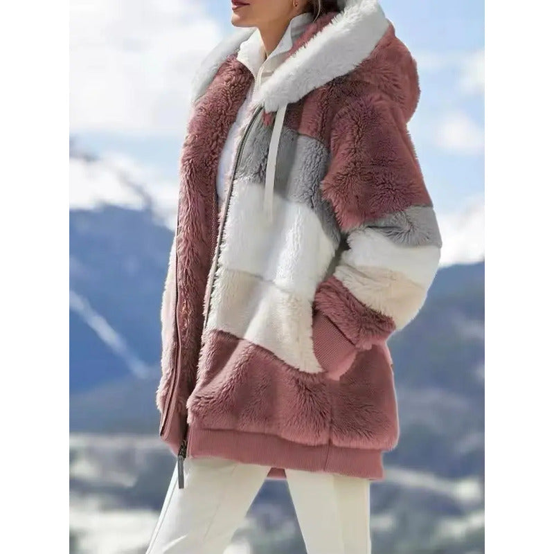 Abrigo Campera Para Mujer Con Capucha Cremallera Uniteduy