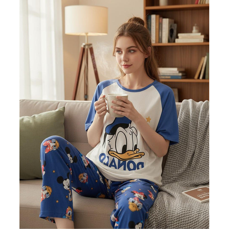 Pijama Pantalon Y Remera Stitch Minnie Donald Daisy Mickey