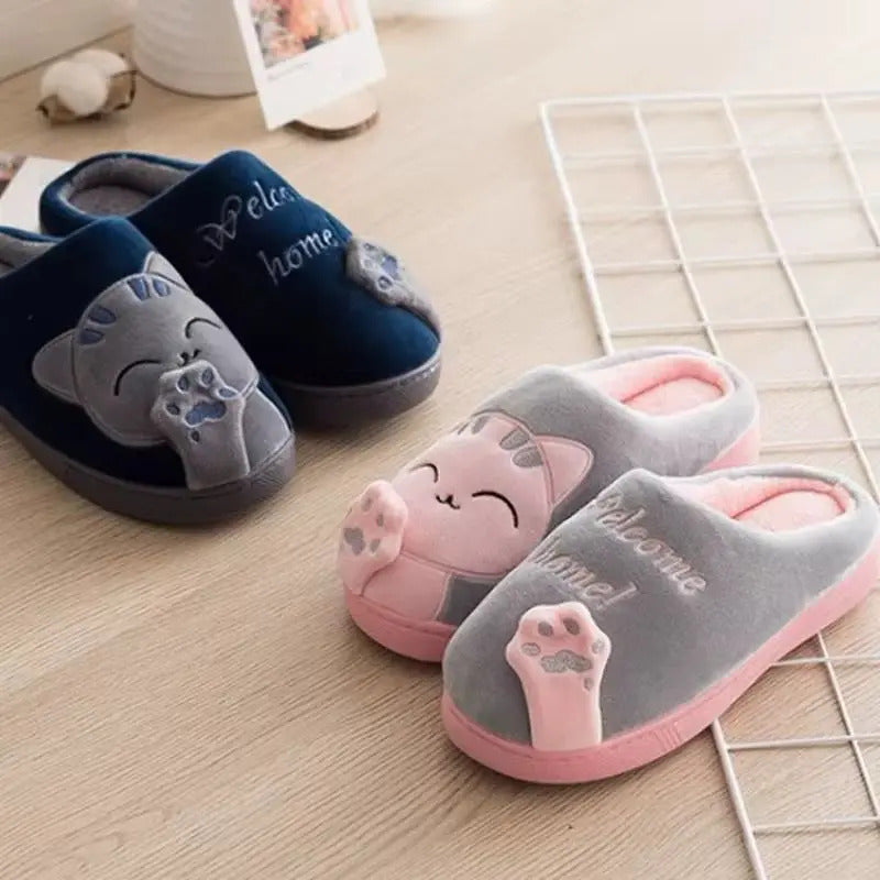 Pantuflas United Uy Gato Sin Talón Adultos Niños Suela Goma