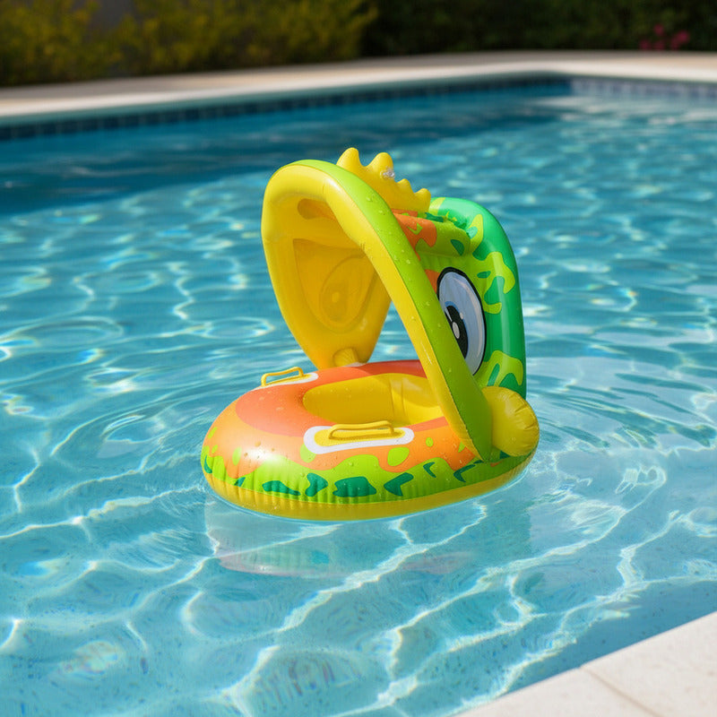 Flotador Inflable Bebe Silla Salva Vida Con Techo Uniteduy