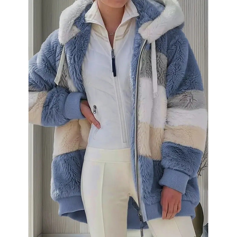 Abrigo Campera Para Mujer Con Capucha Cremallera Uniteduy