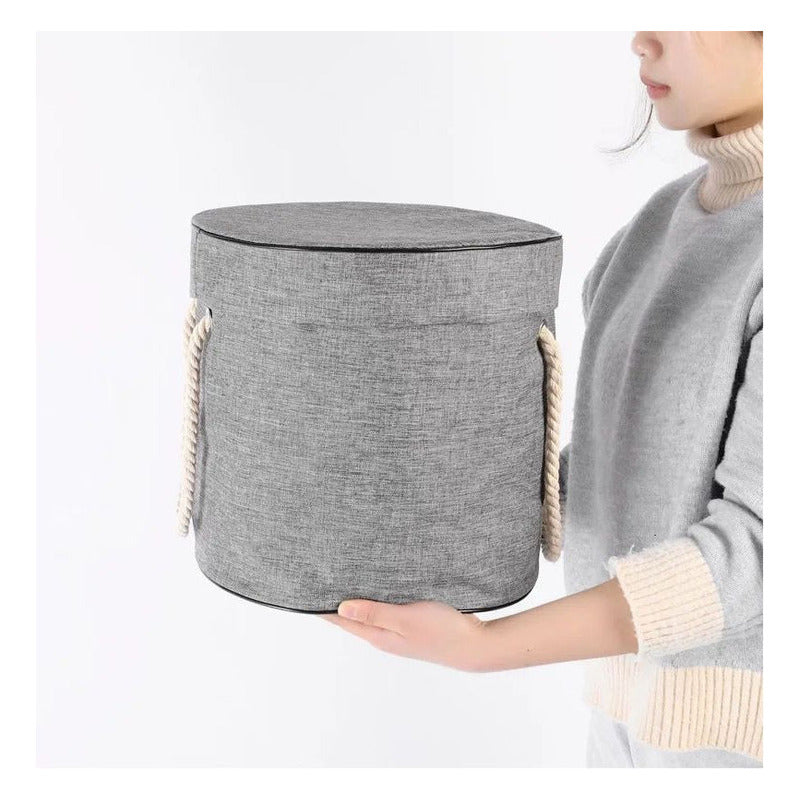 Canasto Alfombra Para Juguetes Organizador 1,5m Diámetro