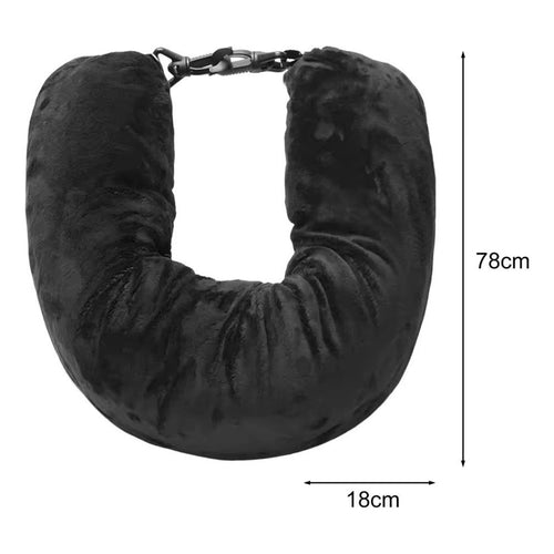 Almohada Funda Cuello Viaje Rellenable Con Ropa Untieduy