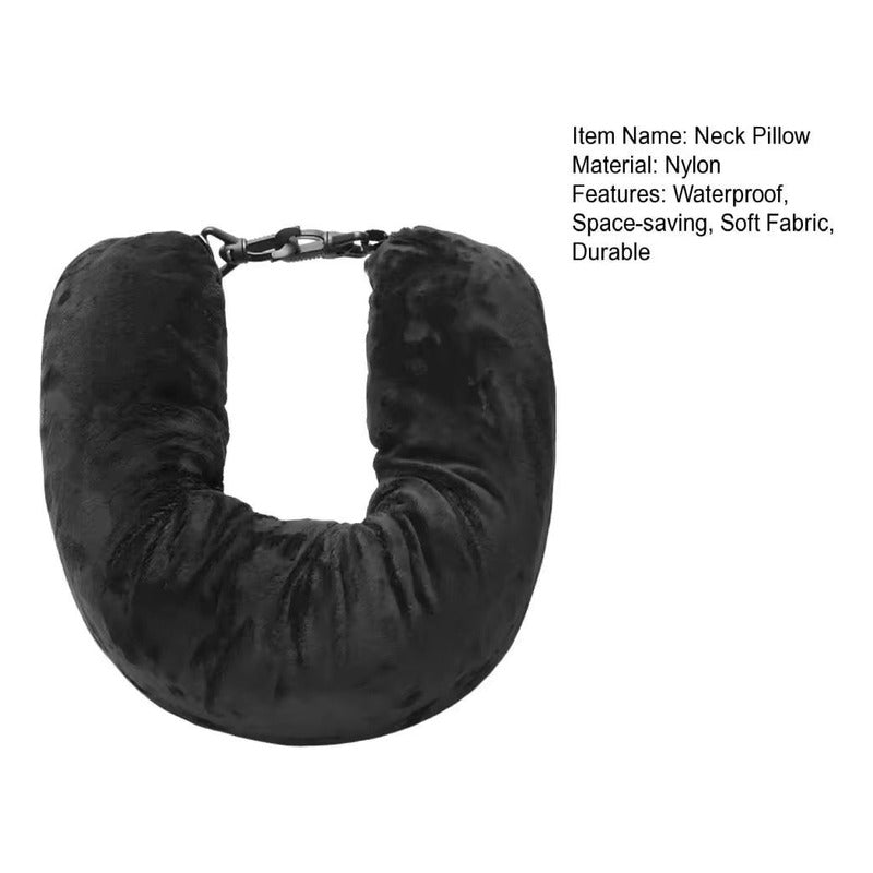 Almohada Funda Cuello Viaje Rellenable Con Ropa Untieduy