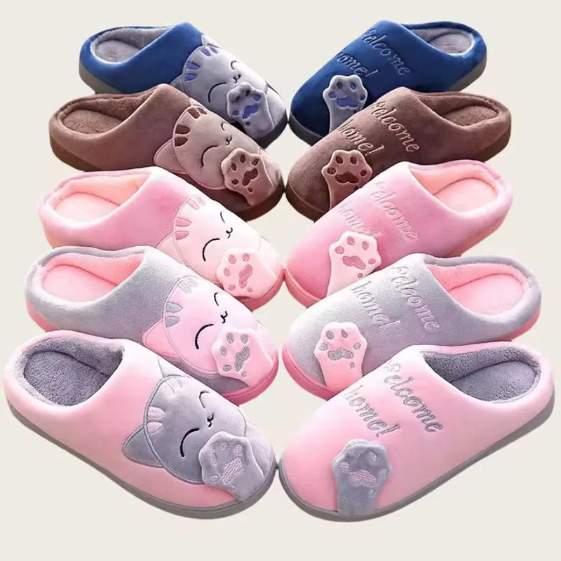 Pantuflas United Uy Gato Sin Talón Adultos Niños Suela Goma