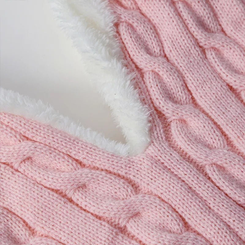 Sobre Bebe Con Corderito Y Lana Bundle Ideal Para El Frio