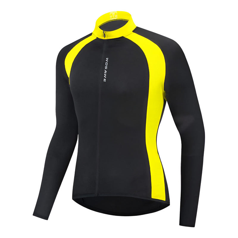 Wosawe- Jersey Manga Larga Para Ciclismo Tela Ventilada!