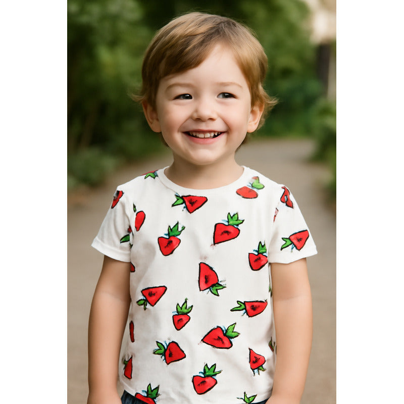 Remeras Manga Corta Algodon Bebes Y Niños Varios Diseños