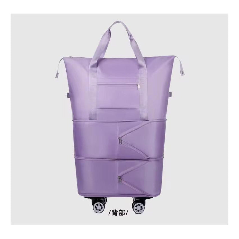 Bolso De Viaje Plegable Expandible Con Ruedas Desmontables