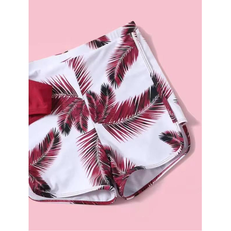 Bikini Tres Piezas Short Vedetina Soutien Cruzado  Uniteduy