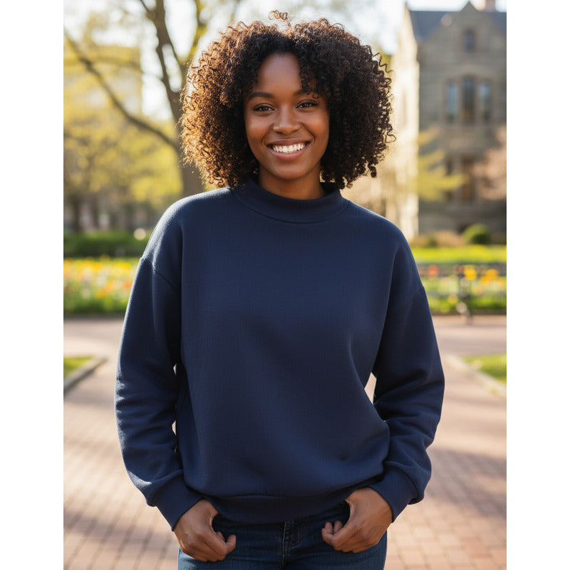 Buzo Deportivo Mujer Cuello Redondo Con Felpa Uniteduy