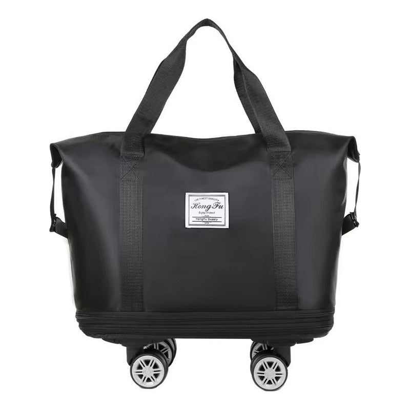 Bolso De Viaje Plegable Expandible Con Ruedas Desmontables