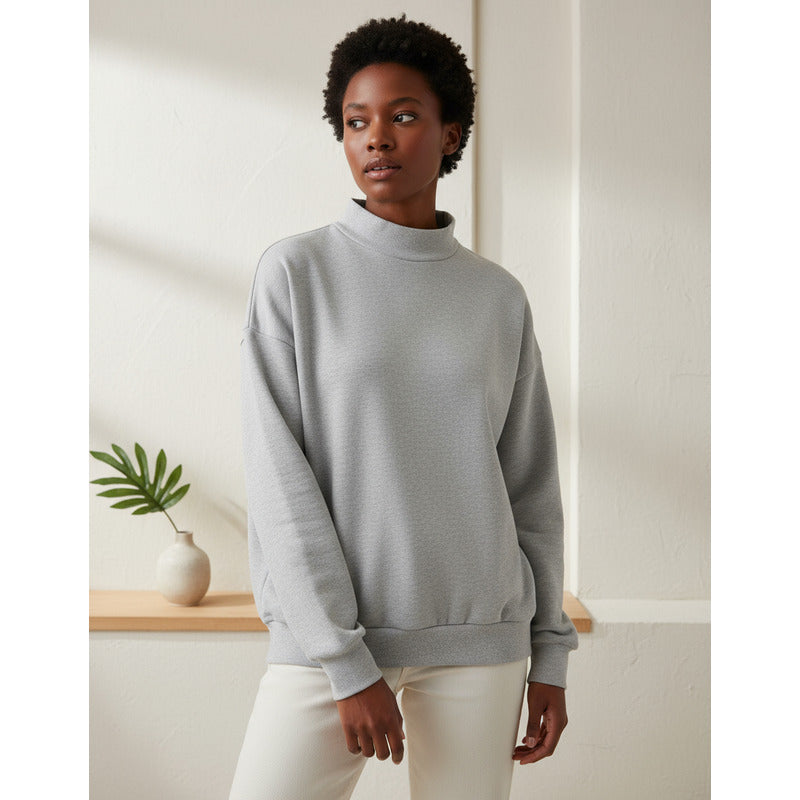 Buzo Deportivo Mujer Cuello Redondo Con Felpa Uniteduy