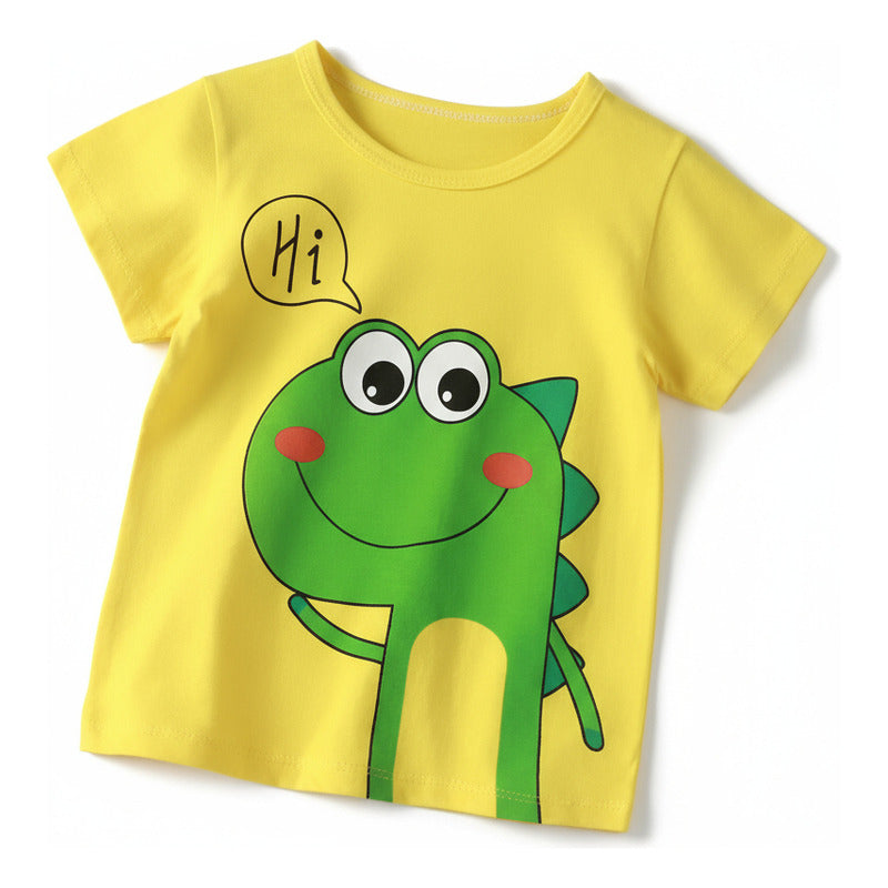 Remeras Manga Corta Algodon Bebes Y Niños Varios Diseños