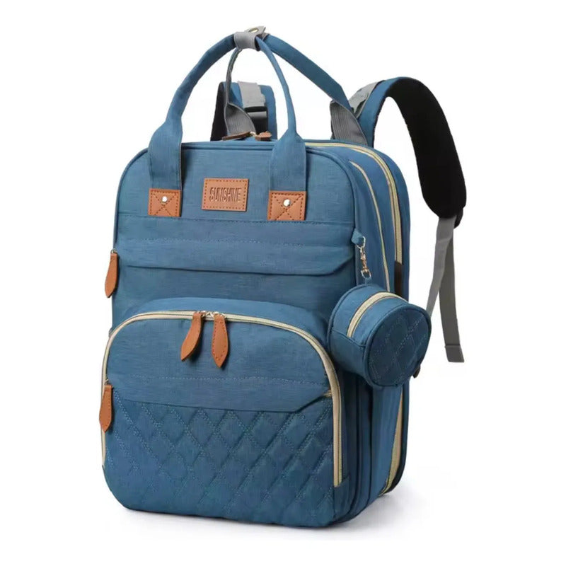 Bolso Mochila Maternal Cuna Bebé  Cambiador Y Usb Uniteduy
