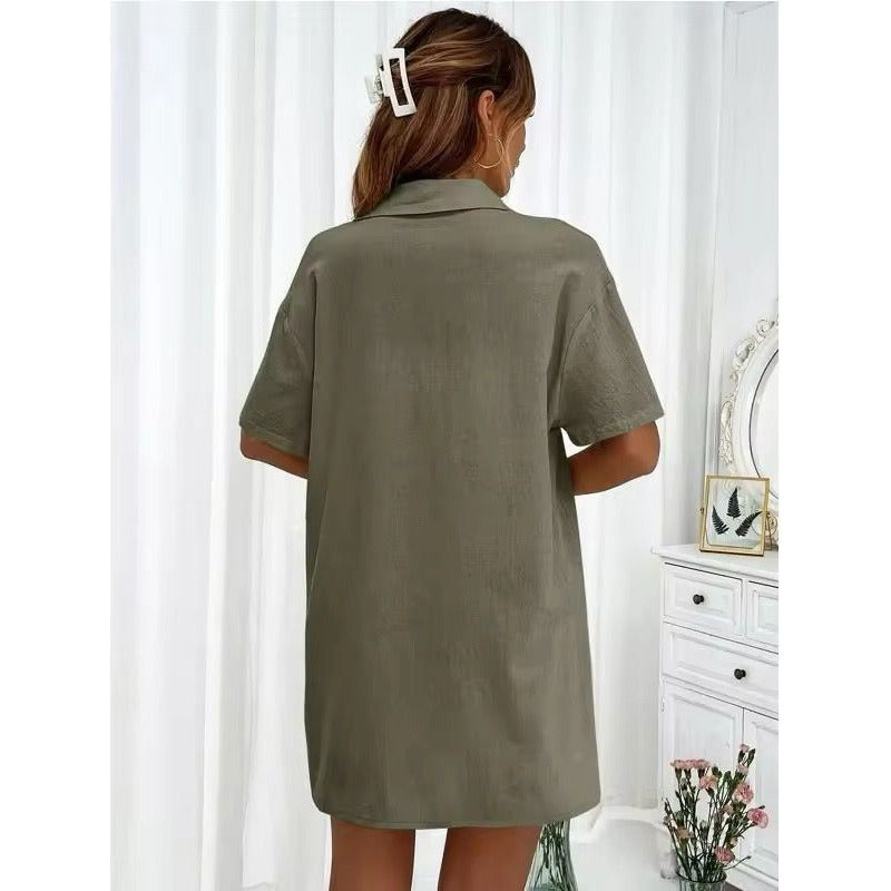 Conjunto Camisa Manga Corta Short Con Elástico Y Cordón